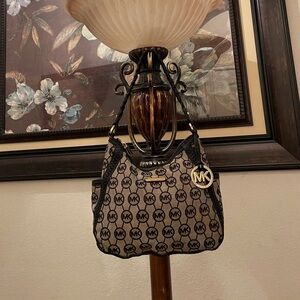 MICHAEL Michael Kors Black and Brown Logo Bag